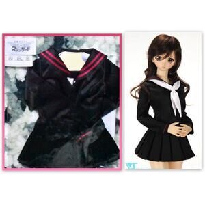 BJD Volks Dollfie Dream DD DDS Black Sailor Suit School Uniform Tenshi no Koromo